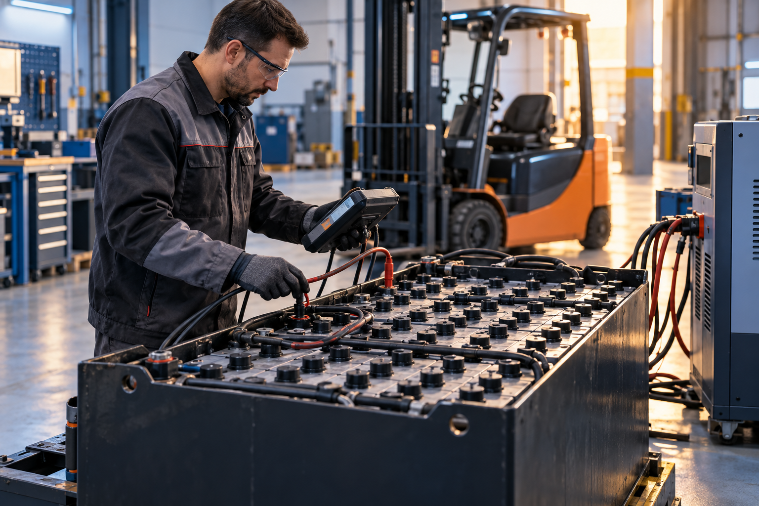 Forklift Akü Kapasite Testi | Performans Ölçümü | AVO Akü